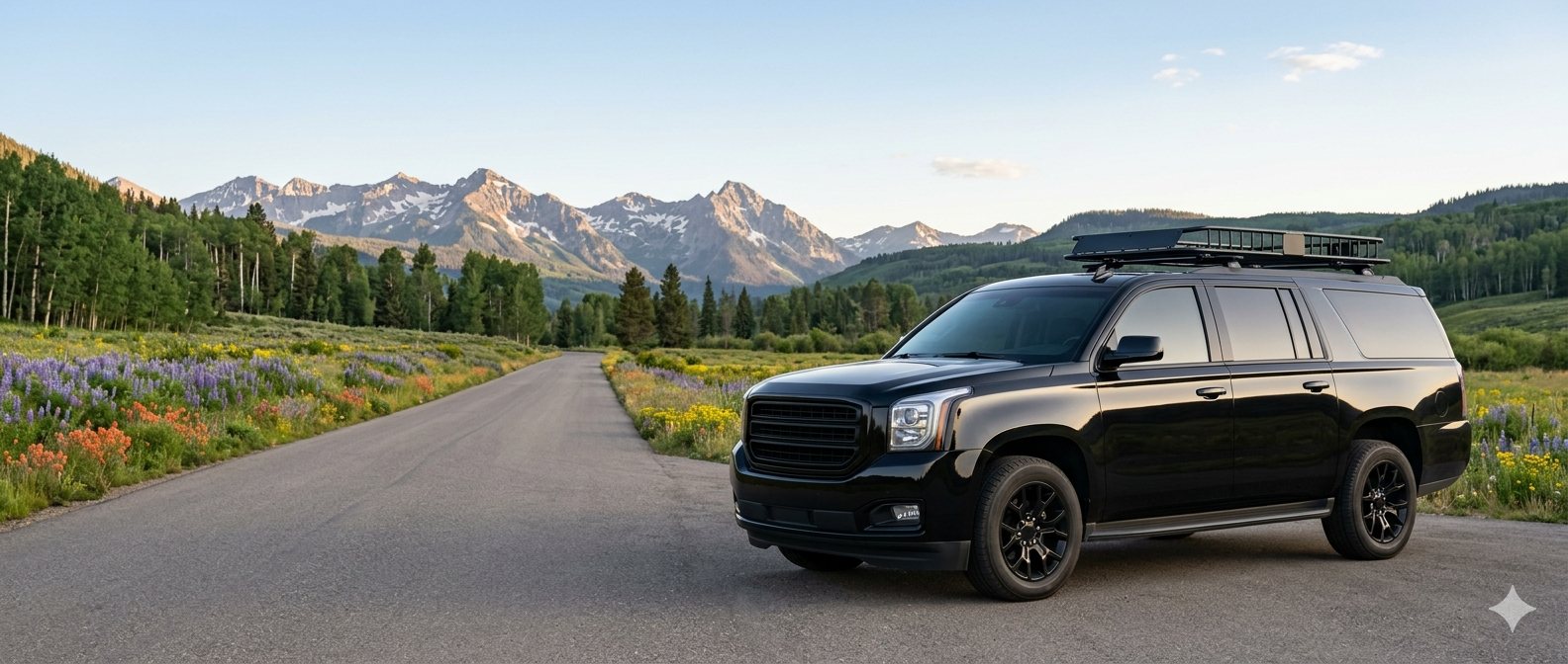 Private ride request vehicle near Crested Butte