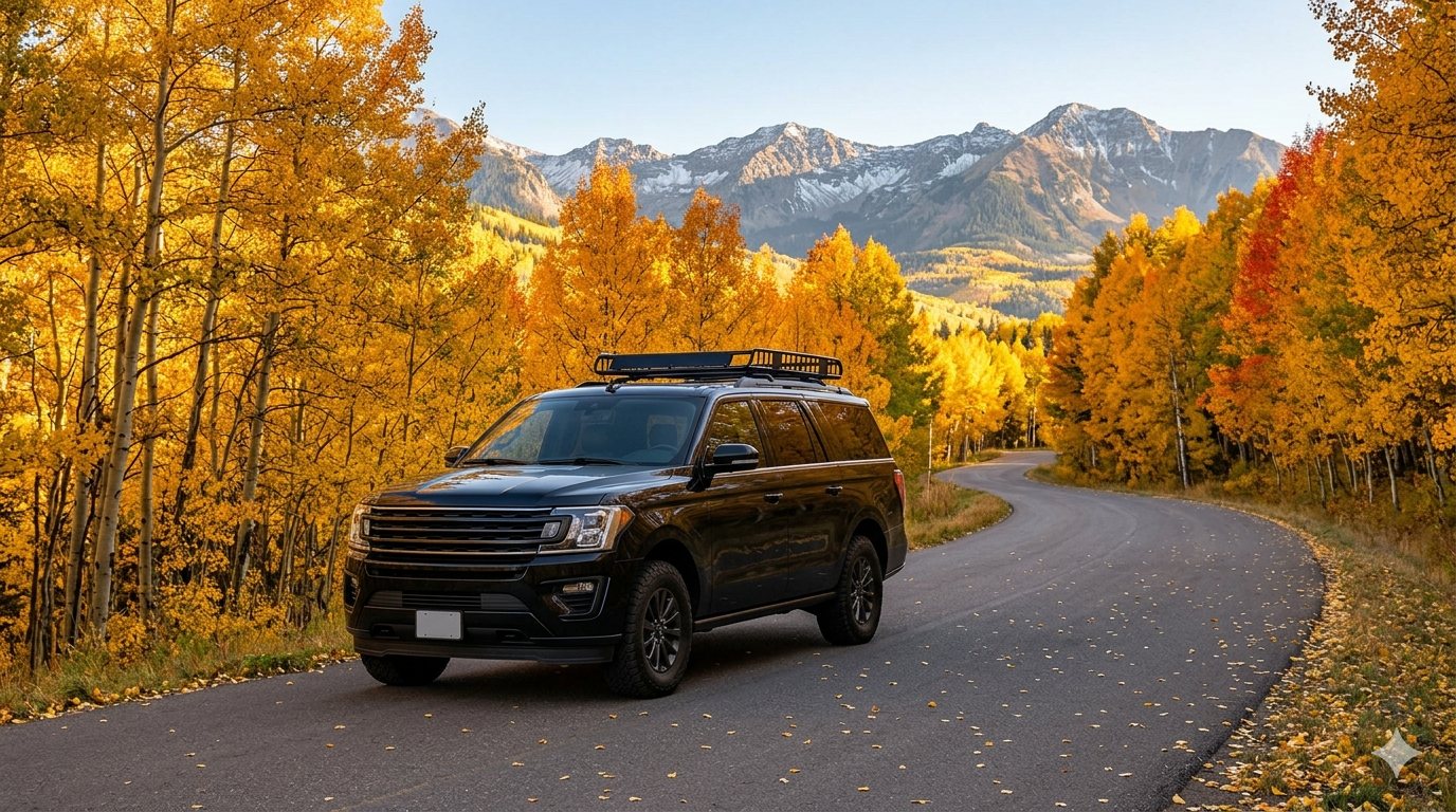 Private vehicle service during fall colors on Kebler Pass